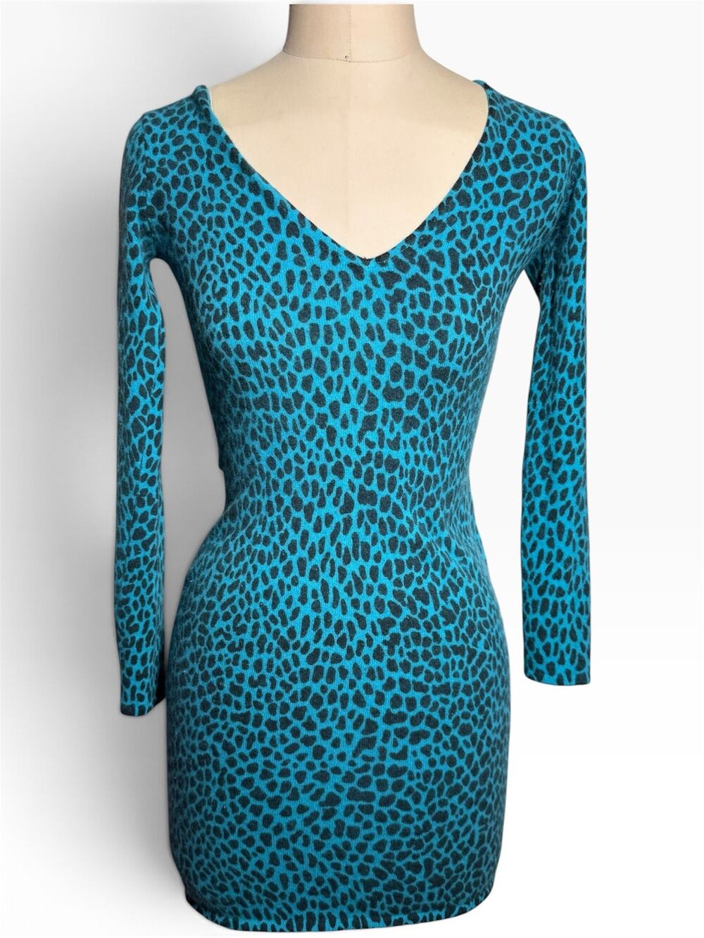 Betseyville by Betsey Johnson Angora Lambswool blend Y2K sweater dress Size S